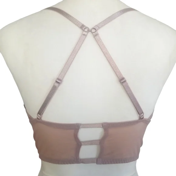 Lace Bralette in Dusty Rose - Picture 4 of 5